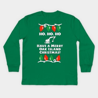 Oak Island Christmas Kids Long Sleeve T-Shirt